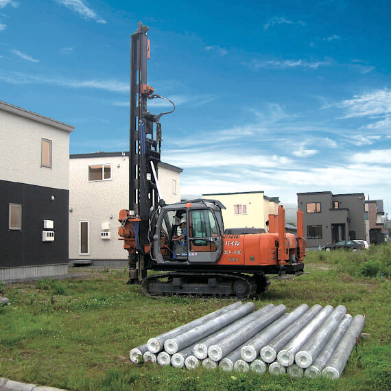 杭打ち工事